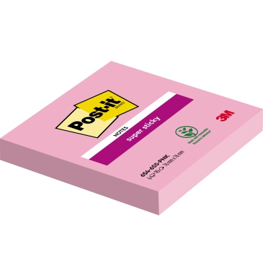 Haftnotizen 654-6SS-PNK, Super Sticky Notes, tropicalpink