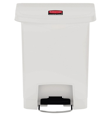 Rubbermaid Tretabfalleimer Slim Jim 1883555 Kunststoff 30l weiß