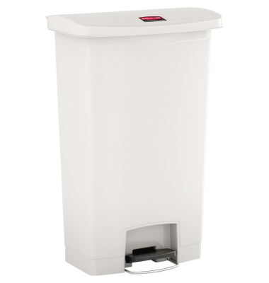 Rubbermaid Tretabfalleimer Slim Jim 1883559 Kunststoff 68l weiß