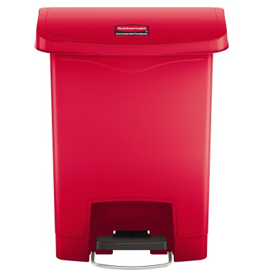 Rubbermaid Tretabfalleimer Slim Jim 1883564 Kunststoff 30l rot