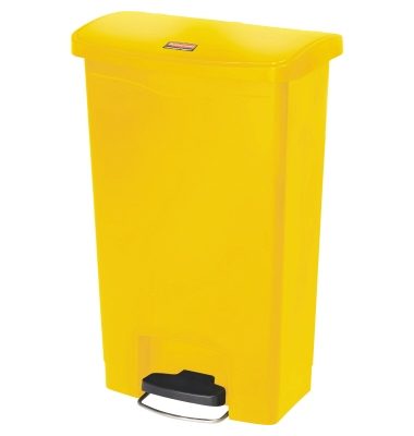 Rubbermaid Tretabfalleimer Slim Jim 1883575 Kunststoff 50l gelb