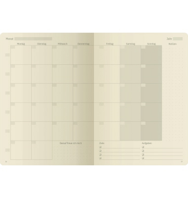 Buchkalender CO705, Conceptum, grau, 1 Tag / 1 Seite, 14,8x21,3cm (A5), Jahresunabhängig