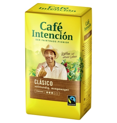 Café Kaffee gemahlen Intención Clasico FAIRTRADE 2200 500g