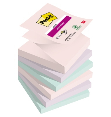 Haftnotiz Super Sticky Z-Notes Soulful Collection, 76 x 76 mm