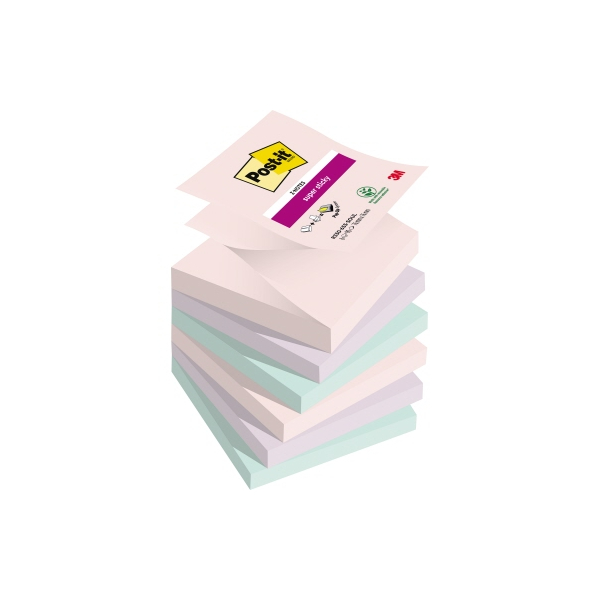 4054596926059 - Haftnotiz Super Sticky Z-Notes Soulful Collection 76 x 76 mm 4054596926059 R330-6SS-SOUL 6 Stück