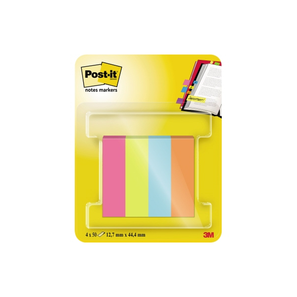 4054596927001 - Haftmarker Page Marker Poptimistic powerpink neongrün türkis vitalorange 4x 50 Streifen