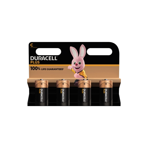 5000394141865 - Batterien Plus-ExtraLife Alkaline - Baby LR14 C 15 V 5000394141865 DURACELL 4 Stück