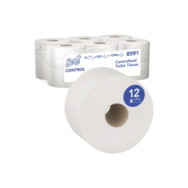 5027375052880 - Scott® CONTROL™ Toilettenpapier VE 12 Stk x 833 Blatt 2-lagig weiß