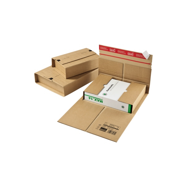 4033657350101 - Buchverpackung Universal CP 03501 braun für A5 innen 230x165x70mm Wellpappe 4033657350101 ColomPac