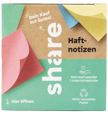 Haftnotizen Y-08-08-02, grün/gelb/rot/blau