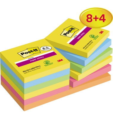 POST-IT 654-SS-CARN-P8+4 76x76mm