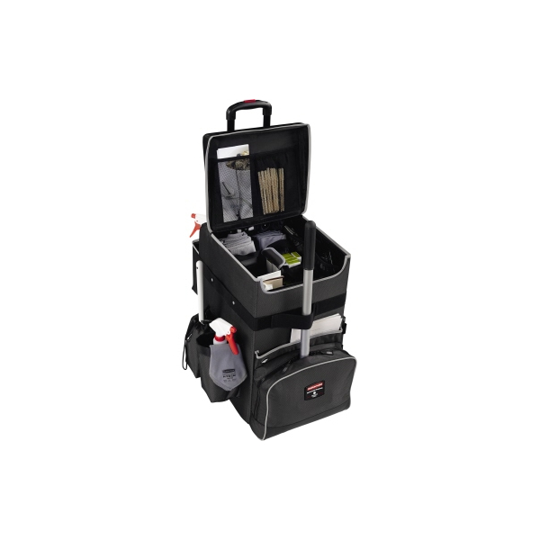 0086876223583 - Reinigungswagen Rubbermaid® Quick Cart groß Volumen 60 l Innenfächer Teleskopgriff L 419 x B 363 x H 635 mm Hochleistungs-Kunststoff dunkelgrau