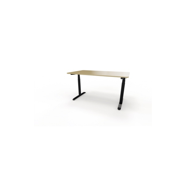 4003969124110 - Sitz-Steh-Schreibtisch selab e-desk 815018972 elektrisch höhenverstellbar 65-128cm (H) 140x90cm (BxT) rechteckig eiche hell