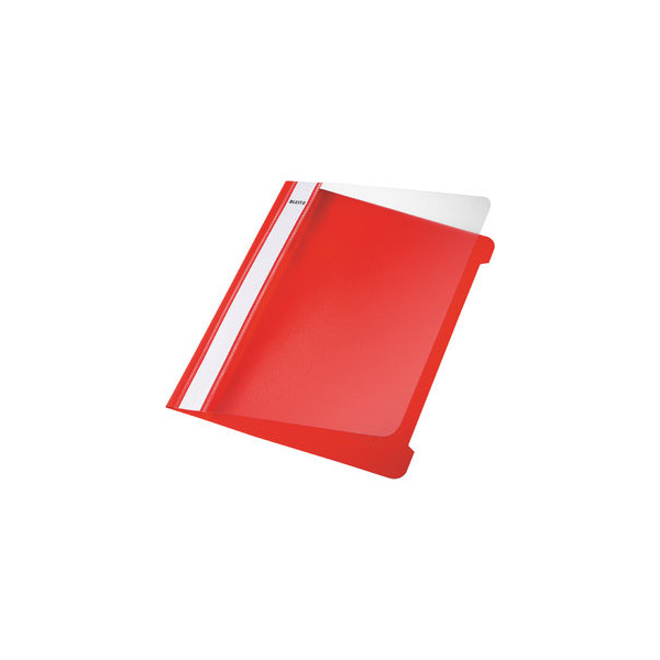 4002432419029 - Schnellhefter Standard PVC-Hartfolie transpVorderd A5 rot 