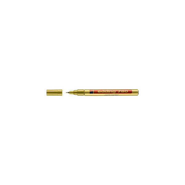 4004764498345 - Lackmarker 780 Einweg Rundspitze 08mm Schreibf gold 4004764498345 edding 10 Stück