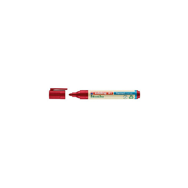 4004764947089 - Flipchartmarker EcoLine 31 Rsp 15 - 3 mm Schreibfarbe rot 4004764947089 Edding