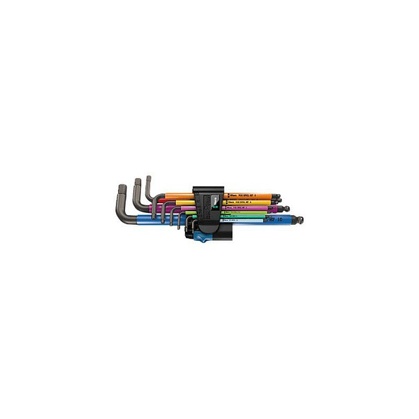 4013288188403 - 950 SPKL 9 SM HF Multicolour Winkelschlüsselsatz metrisch BlackLaser mit Haltefunktion 9-teilig