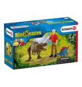 Schleich Dinosaurs 41465 Tyrannosaurus Rex Angriff Spielfiguren-Set