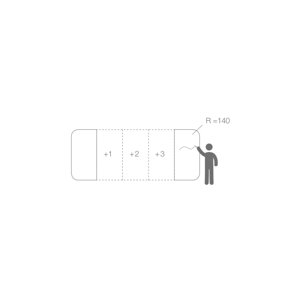 4013695061757 - magnetoplan Whiteboard InfinityWall X Set 1041500 490x198cm 5Paneele 4013695061757 1041500