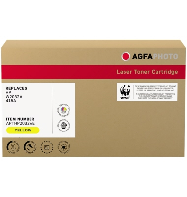 AgfaPhoto Toner APTHP2032AE wie HP W2032A gelb