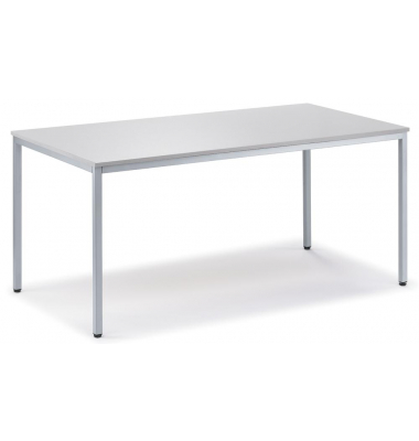 Schreibtisch 238295, 72cm (H), 160x80cm (BxT), rechteckig, lichtgrau / Lichtgrau RAL 7035