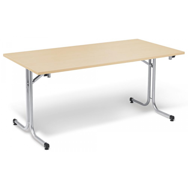 4251635626622 - Klapptisch MODUL 219129 72cm (H) 180x80cm (BxT) rechteckig ahorn   silber 4251635626622 Deskin