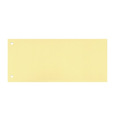 Trennstreifen 50502160KURZ gelb 160g gelocht 22,5x10,5cm 