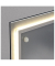 Glas-Magnettafel artverum® LED light 91,0 x 46,0 cm Design Schiefer-Stone