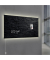 Glas-Magnettafel artverum® LED light 91,0 x 46,0 cm Design Schiefer-Stone