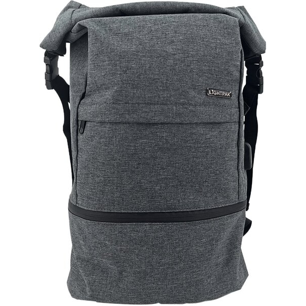 4021068461554 - Rucksack Polyester grau Sicherheitsfach USB Ladeport 4021068461554 JÜSCHA