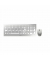 Tastatur-Maus-Set DW 8000 JD-0310DE, kabellos (USB-Funk), Sondertasten, silber, weiß