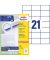 Etiketten ultragrip 3652, weiß 70x42,3mm, rechteckig, 