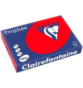 Kopierpapier Trophee 1227C korallenrot intensiv A4 120g 