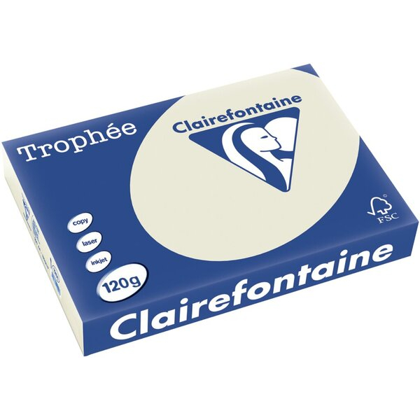 3329680120103 - 5 x Kopierpapier Trophee A4 120g qm VE=250 Blatt perlgr