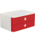 Schubladenbox Smart-Box Allison 1120-17 SnowWhite/CherryRed 2 Schubladen geschlossen