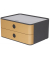 Schubladenbox Smart-Box Allison 1120-83 DarkGrey/CaramelBrown 2 Schubladen geschlossen