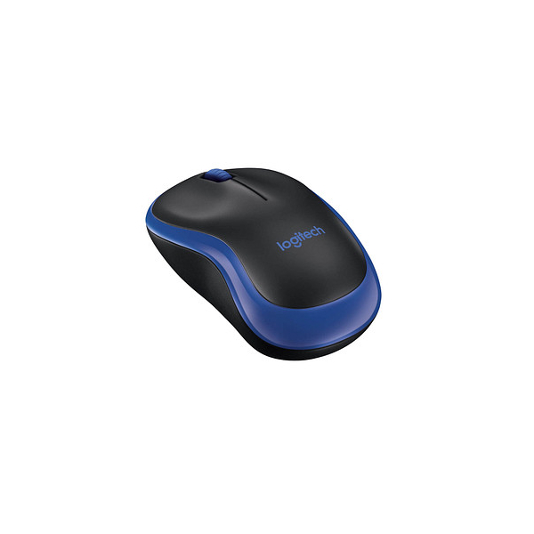 logitech PC-Maus Wireless Mouse M185 optisch, 3 - 910-002239, Thüringen kabellos, Bürobedarf schwarz, USB-Funk, blau Tasten