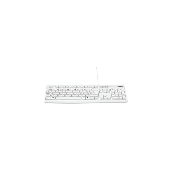PC-Tastatur weiß Kabel (USB), K120, Bürobedarf leise, - Thüringen logitech mit