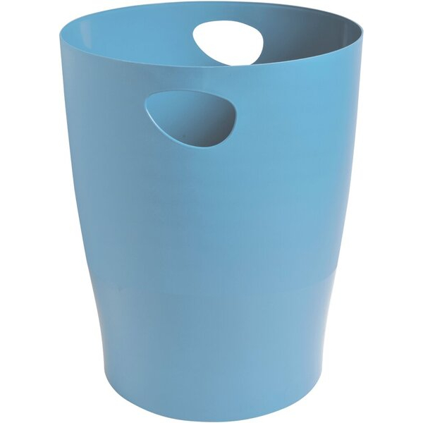 9002490453091 - Papierkorb ECOBIN Bee Blue hellblau 15l mit Griffen 9002490453091 Exacompta