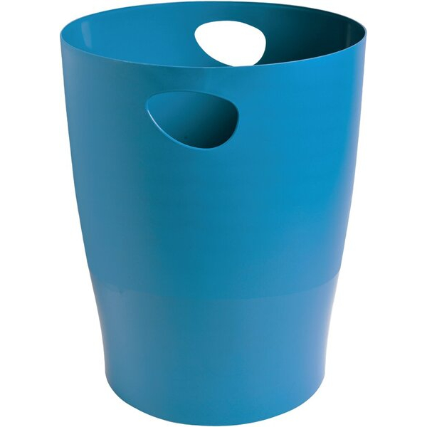 9002490453848 - Papierkorb ECOBIN Bee Blue türkis 15l mit Griffen 9002490453848 Exacompta