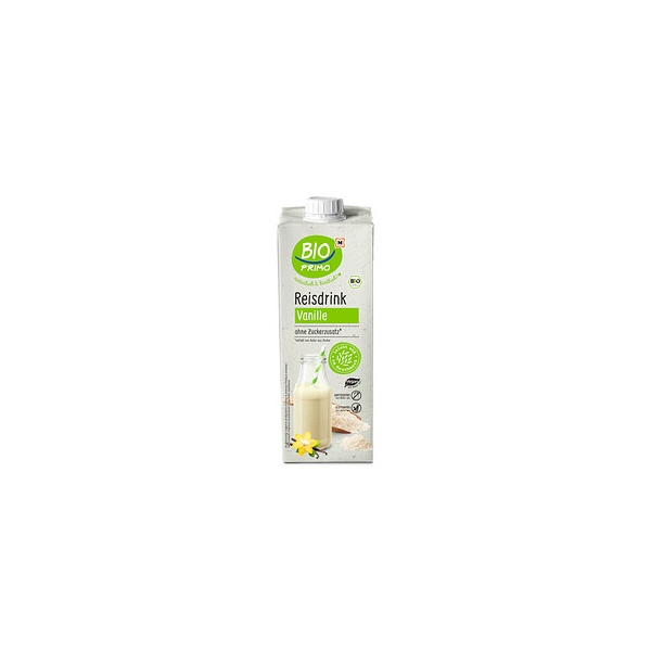 4255704324181 - Reisdrink Vanille 2555837 1% Fett laktosefrei vegan 1 Liter im Tetrapack 4255704324181 BIO PRIMO