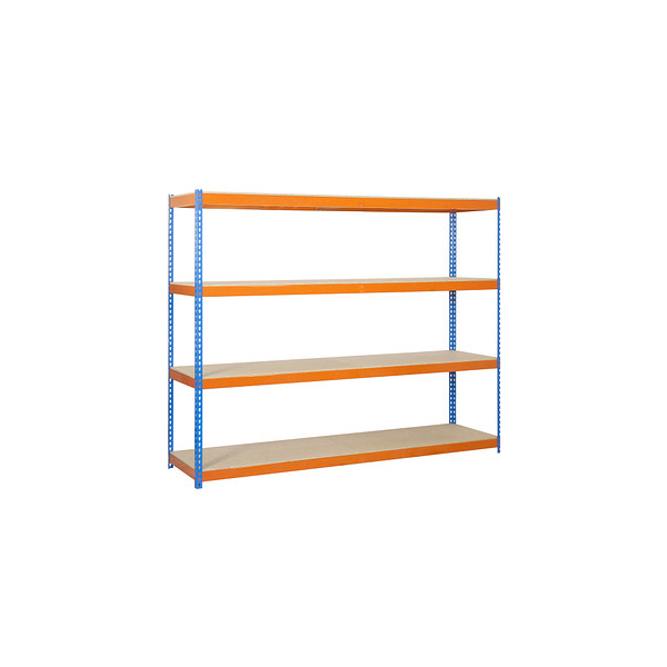 8435104920947 - Schwerlastregal SIMONFORTE 1806-4 458100045201868 blau orange 1800 x 600 x 2000 cm 8435104920947 Simon Rack