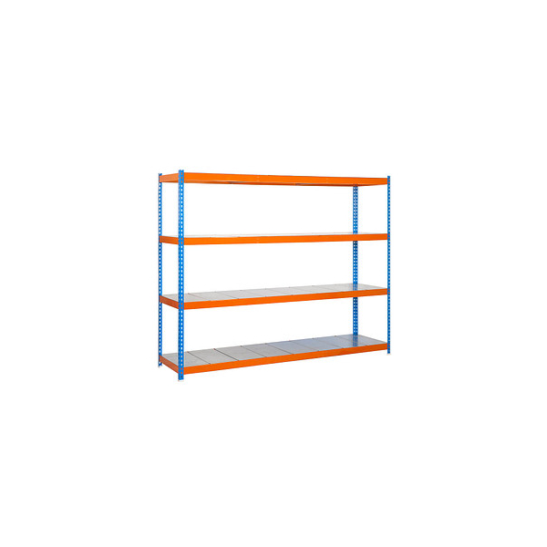 8435104946015 - Schwerlastregal SIMONFORTE 1804-4 457100045201864 blau orange 1800 x 600 x 2000 cm 8435104946015 Simon Rack