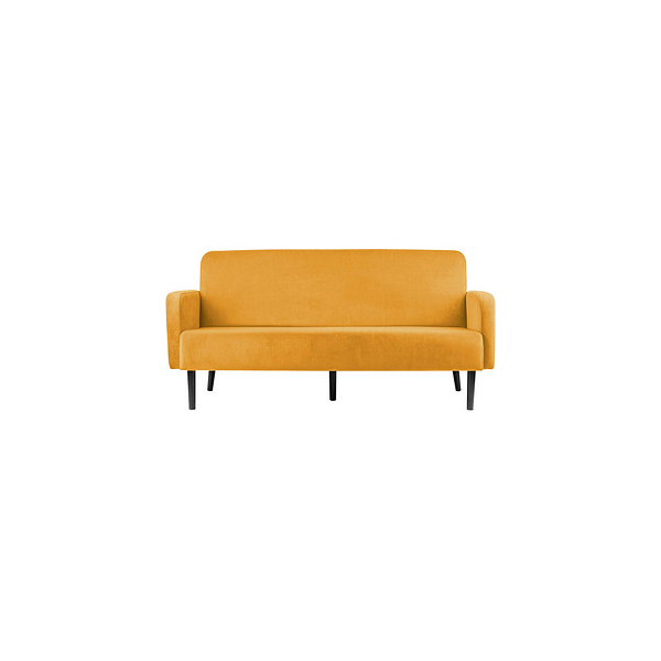 3660141954340 - 3-Sitzer Sofa LISBOA safran schwarz Stoff 3660141954340 PAPERFLOW