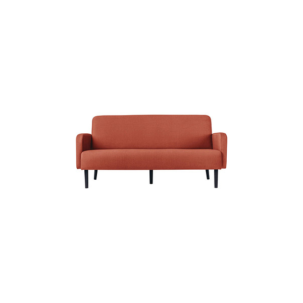 3660141954357 - 3-Sitzer Sofa LISBOA rost schwarz Stoff 3660141954357 PAPERFLOW