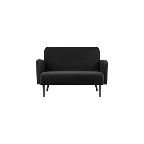 3660141954449 - Zweisitzer Sofa easyChair® by Paperflow LISBOA Samtbezug rostfarben Fußgestell schwarz B 1240 x T 815 x H 830 mm