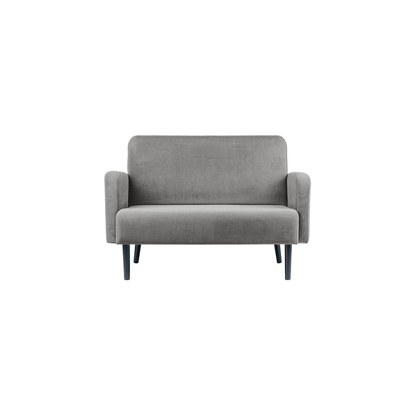 3660141954456 - 2-Sitzer Sofa LISBOA grau schwarz Stoff 3660141954456 PAPERFLOW