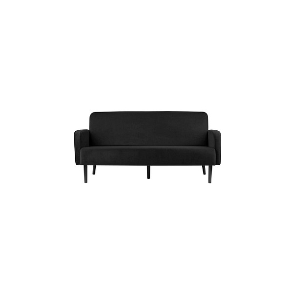 3660141954524 - Dreisitzer Sofa easyChair® by Paperflow LISBOA Samtbezug rostfarben Fußgestell schwarz B 1760 x T 815 x H 830 mm