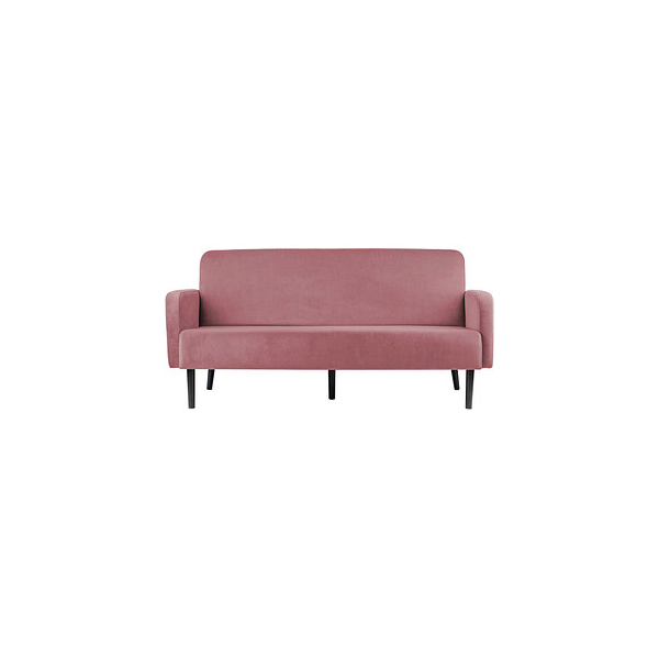 3660141954579 - 3-Sitzer Sofa LISBOA rosa schwarz Stoff 3660141954579 PAPERFLOW