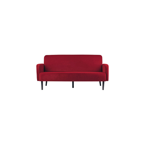 3660141954586 - 3-Sitzer Sofa LISBOA rot schwarz Stoff 3660141954586 PAPERFLOW